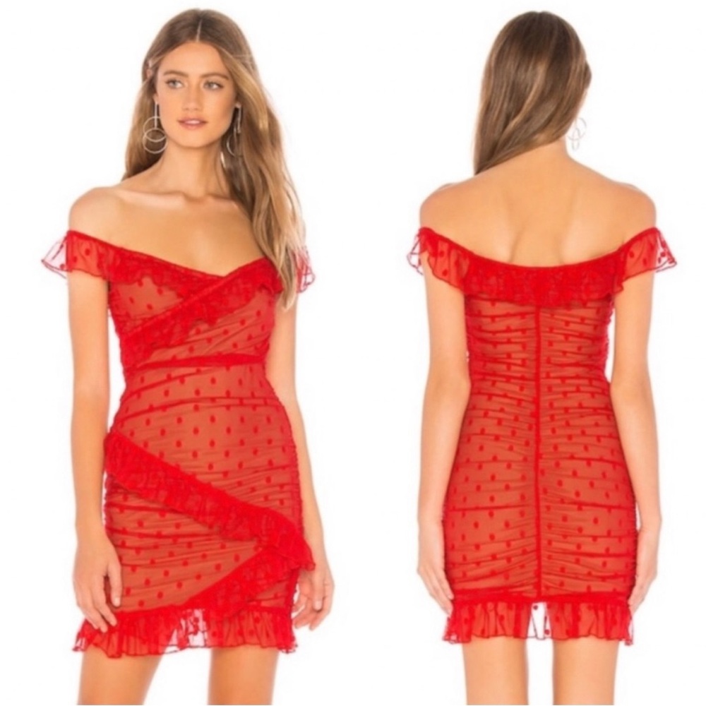 Majorelle bandit dress in red